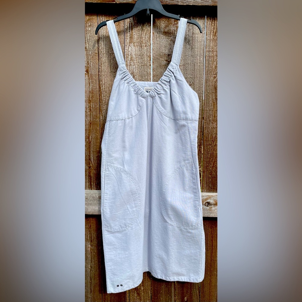 Converse One Star Light Gray Strapped Dress | Size 12